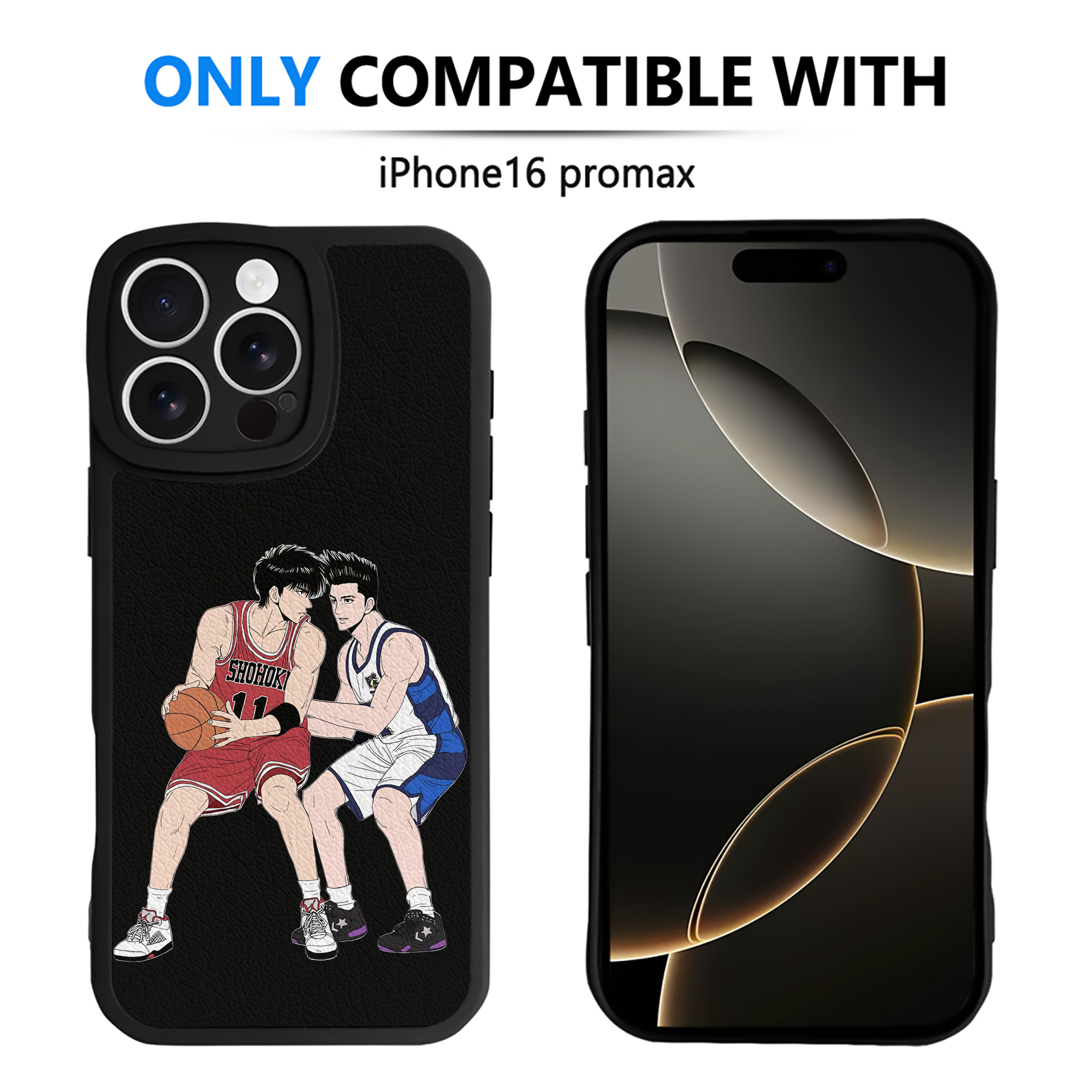 （画像用） SLAM DUNK／スラムダンク 【iPhone 16シリーズ対応】シリコンスマホケース（レザー調） 材質：シリコン